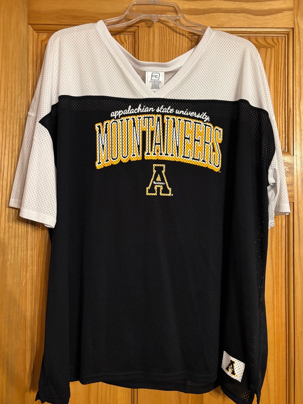 Women’s Appalachian State University Black & White Fan Jersey Sz XL NWT